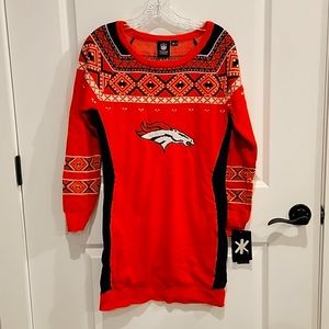 Broncos Sweater/ Sweater Dress/ Ugly Christmas sweater